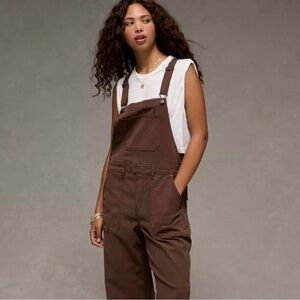 American Eagle Brown Women's Denim Overalls